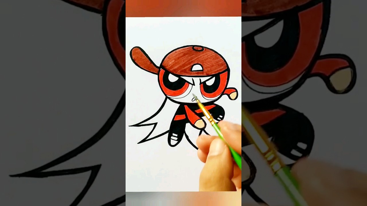 Therowdyruffboys thefluffybunch thepowerpuffgirls viral drawing powerpuffgirls