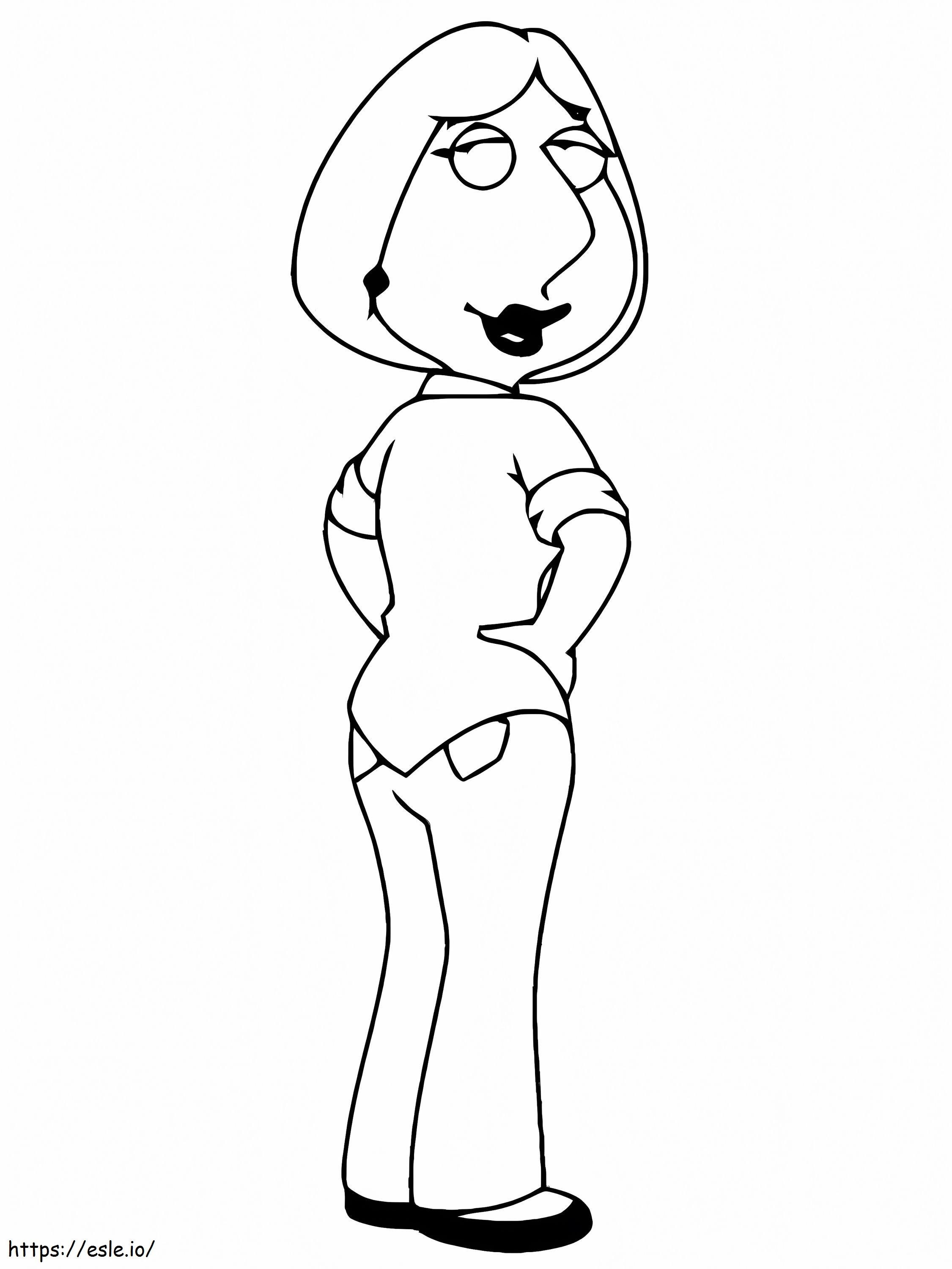 Family guy by lois griffin coloring page