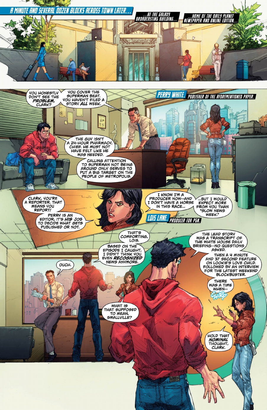 Clark kent makes a big decision plus a new development for lois lane in superman