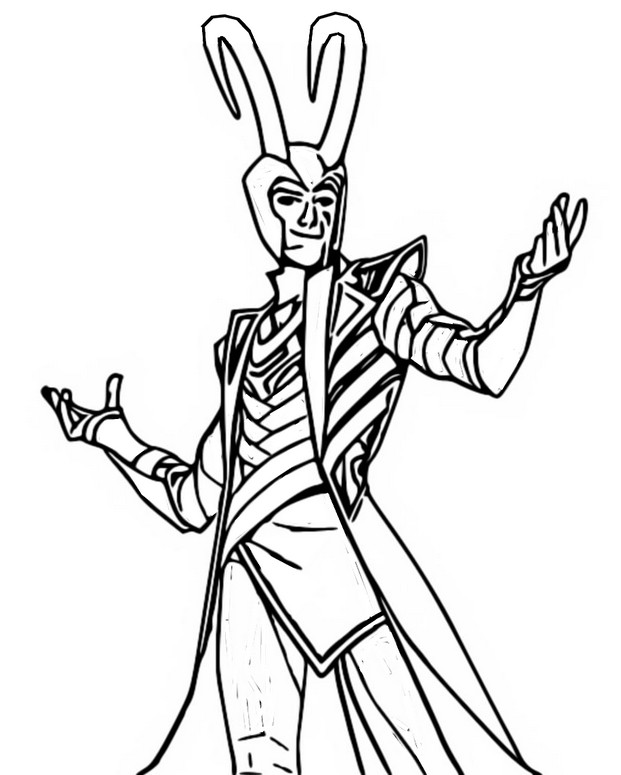 Coloring page fortnite season invasion loki laufeyson