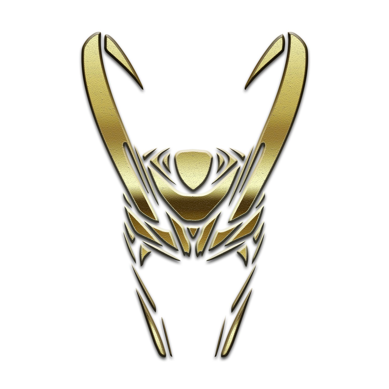 Bargain max decals gold character loki inspired helmet window laptop car sticker automotive