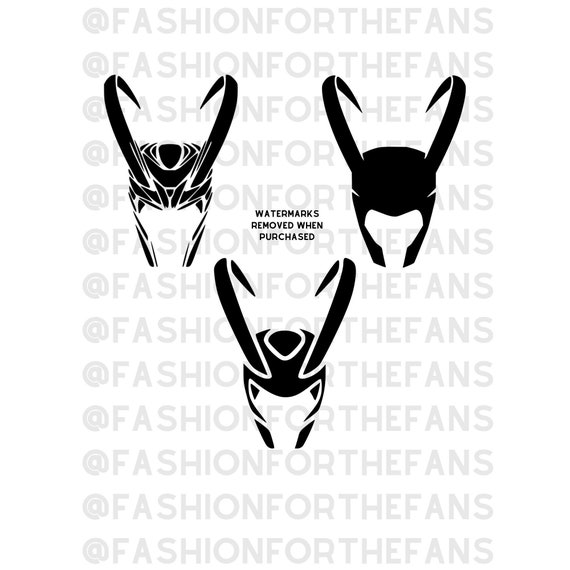Loki helmet bundle digital download png svg file