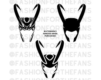 Loki helmet bundle digital download png svg file