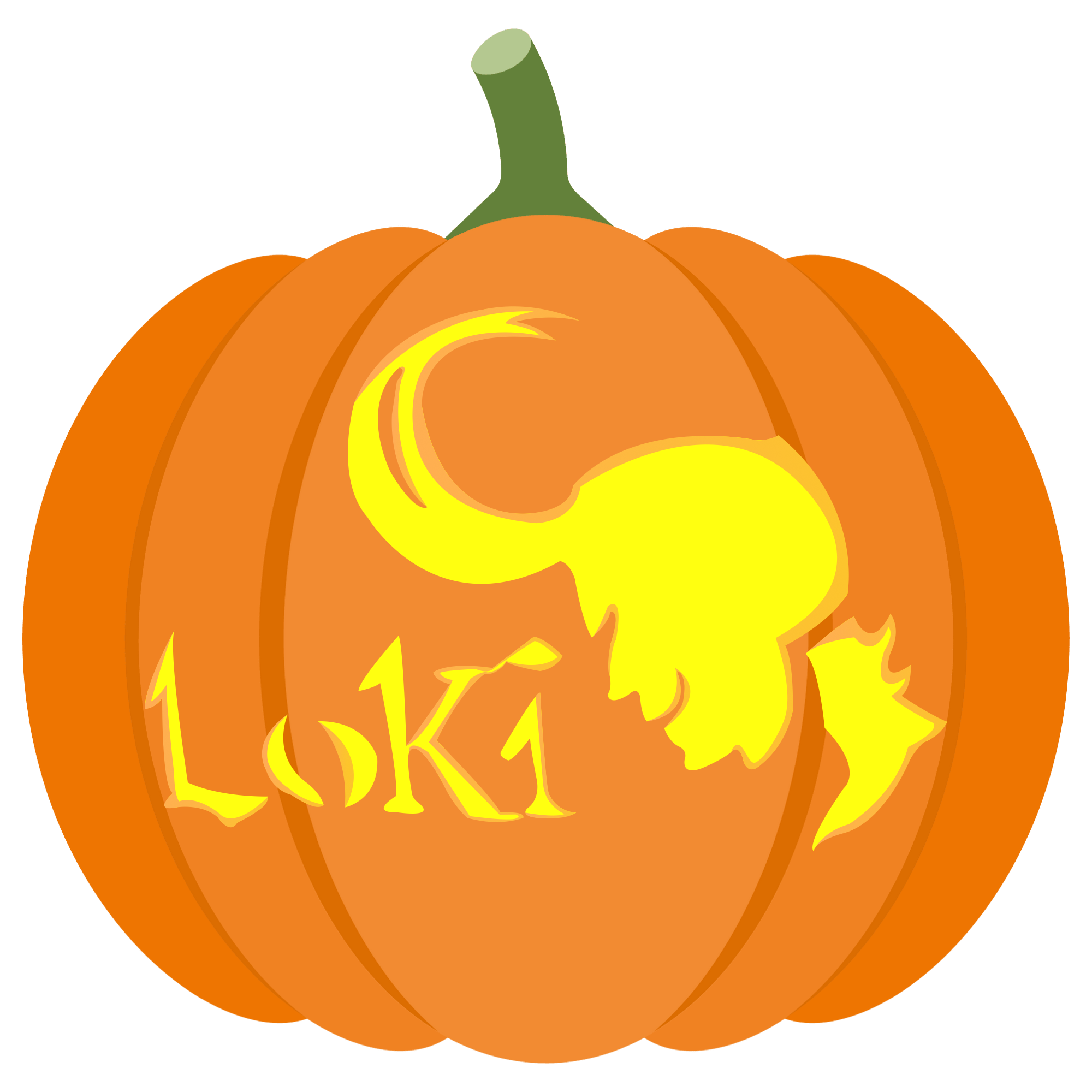 Loki pumpkin stencil free printable papercraft templates