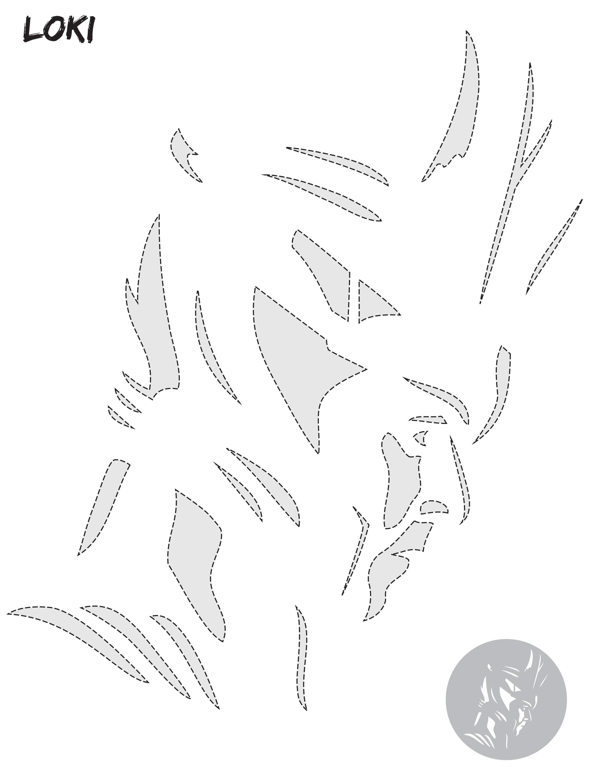 Avengers loki free pumpkin stencil