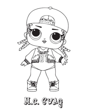 Lol surprise coloring book amazing coloring book for girls tpt