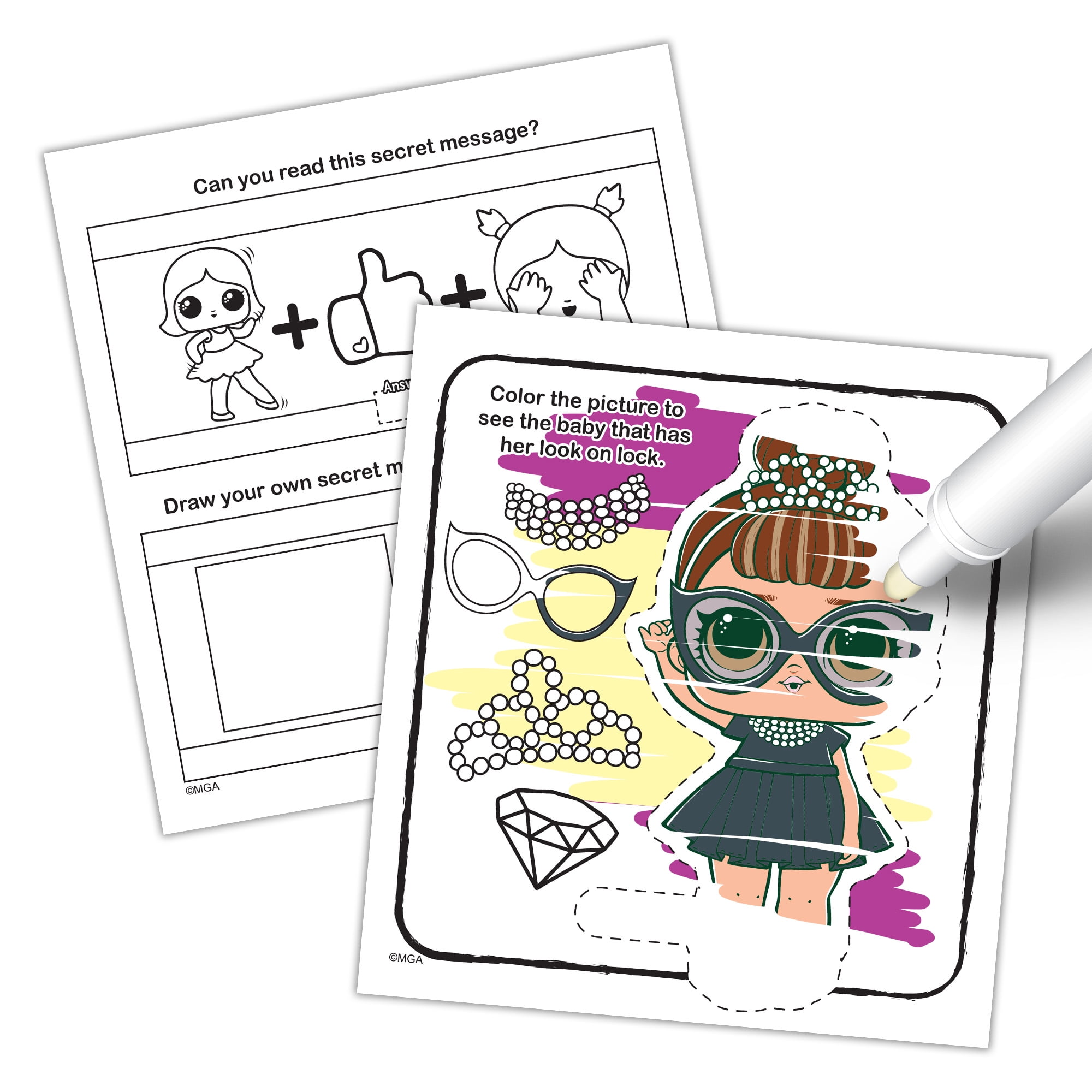 Surprise page imagine ink coloring book paperback