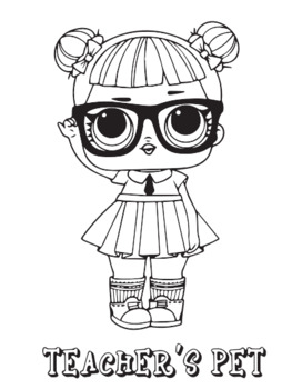 Lol surprise coloring book amazing coloring book for girls tpt