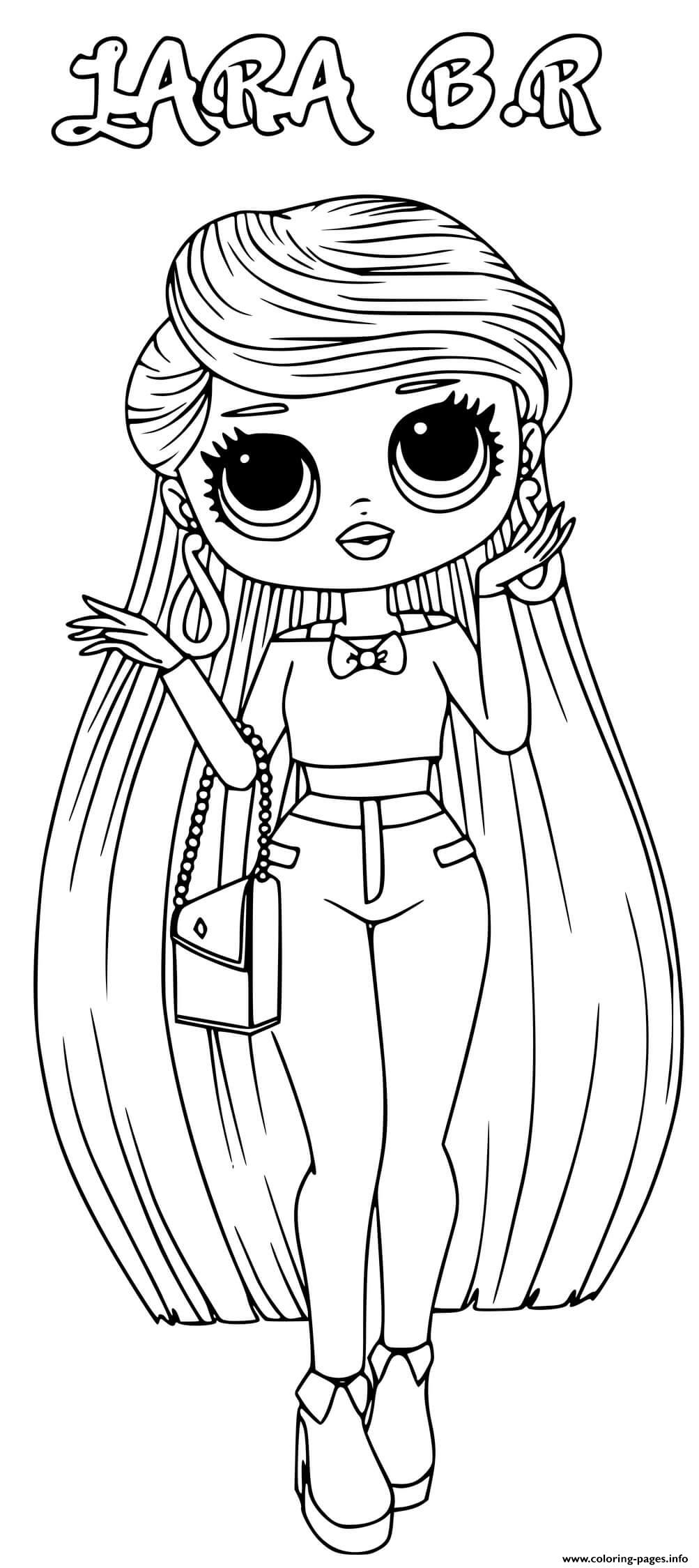 Lara br lol omg coloring page printable