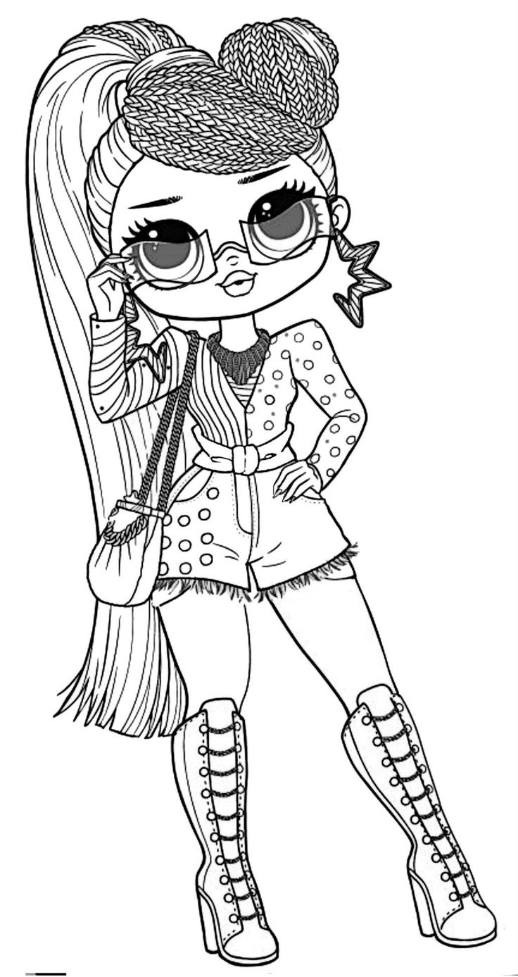 Lol surprise omg coloring book miss independent folhas para colorir desnhos para colorir desenhos para colorir