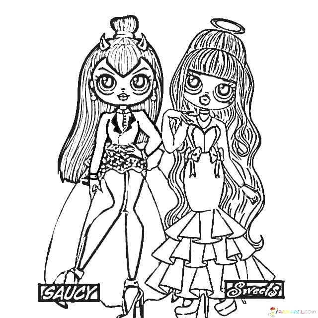 Lol omg coloring pages free printable new popular dolls