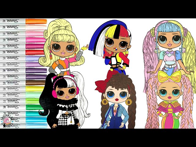 Lol surprise og dolls coloring book pages angles dazzle dollie speedster busy bb candylicious