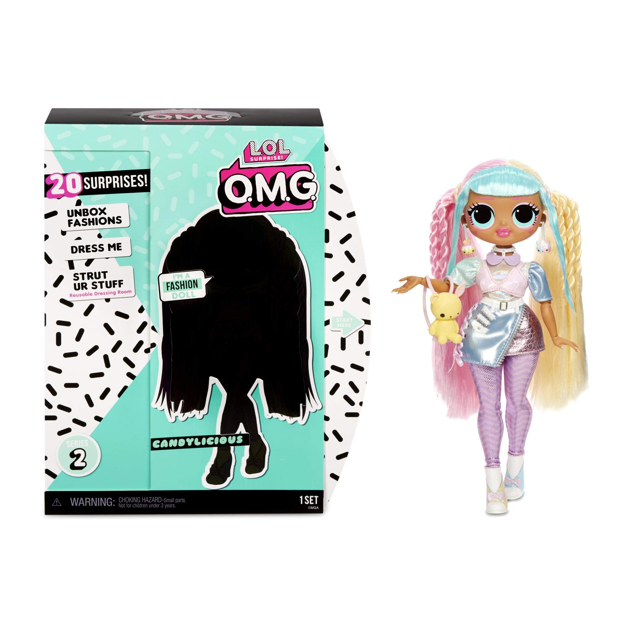 Lol surprise omg candylicious fashion doll with surprises multicolor toys games