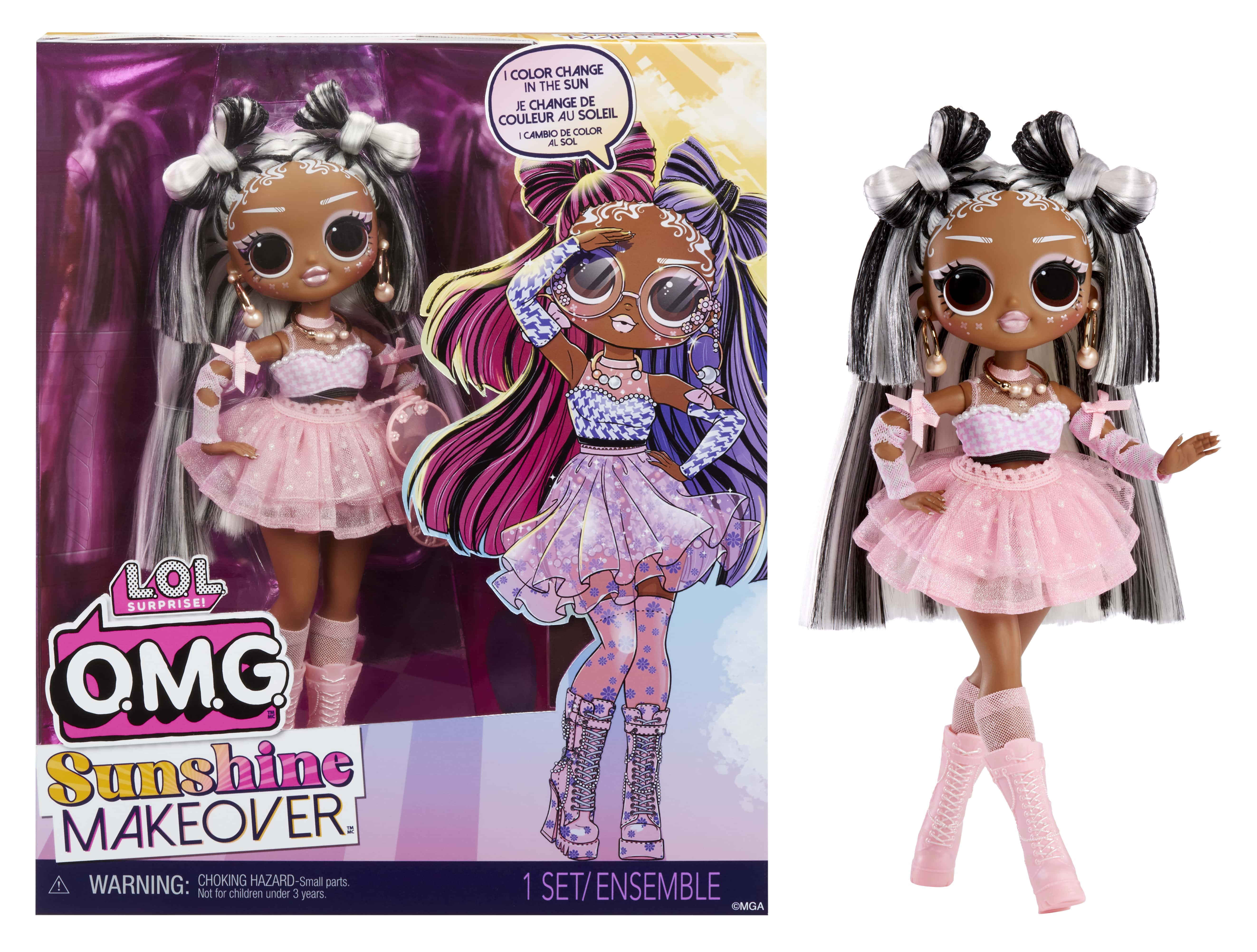 Lol surprise omg sunshine color change switches fashion doll color changing hair and fashions surprises and fabulous accessories kids children gift ages