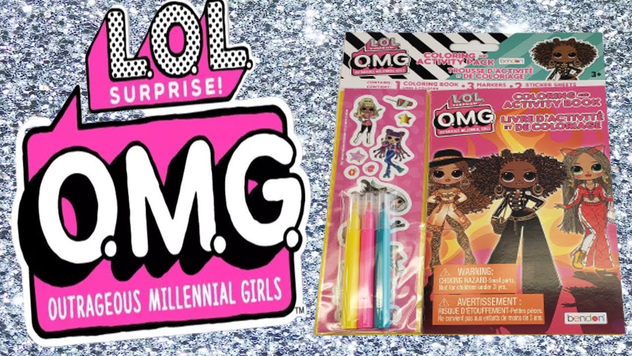 Lol omg coloring activity kit from dollar tree perfect for birthday treatloot bags