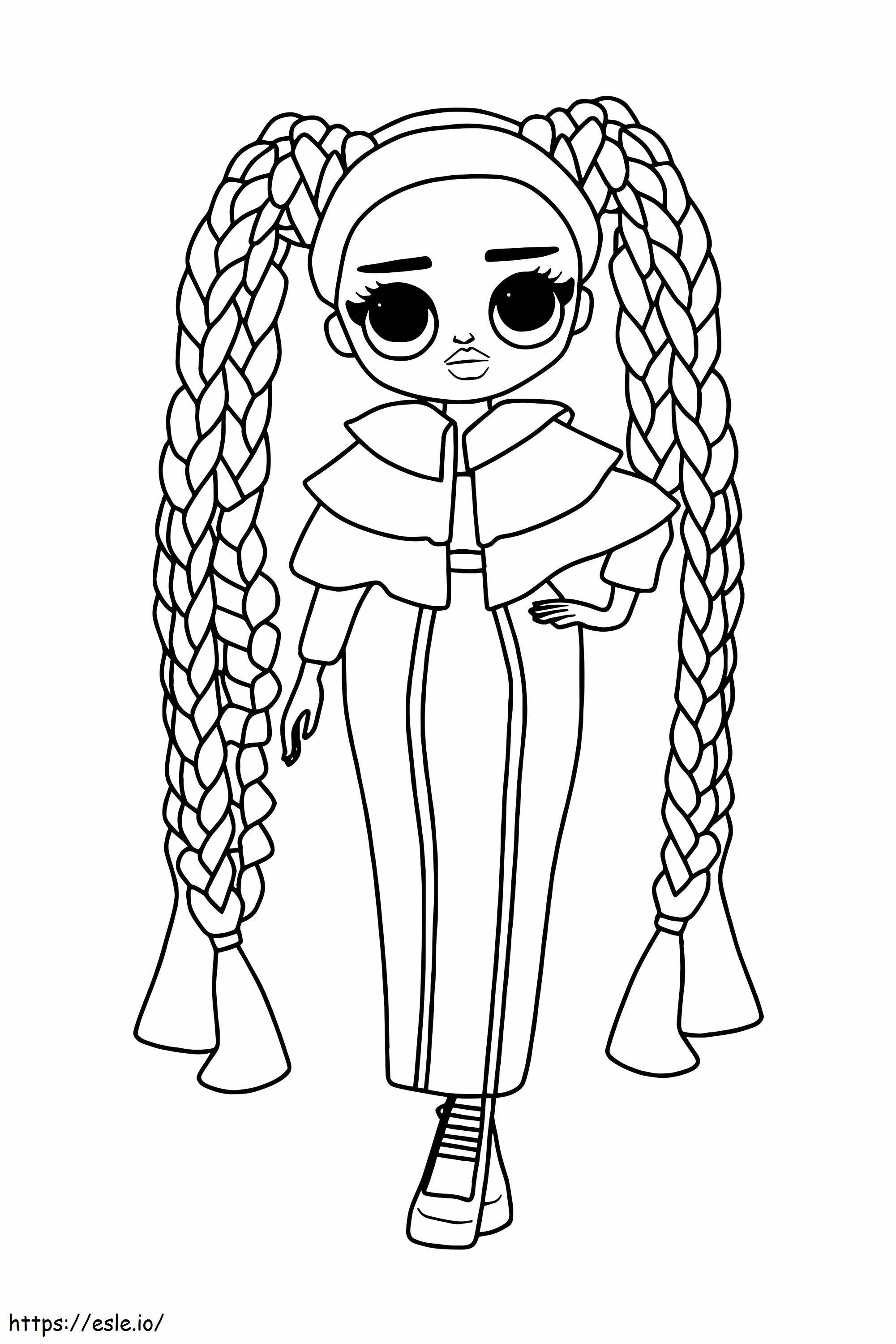 Lol omg big sister shine x coloring page