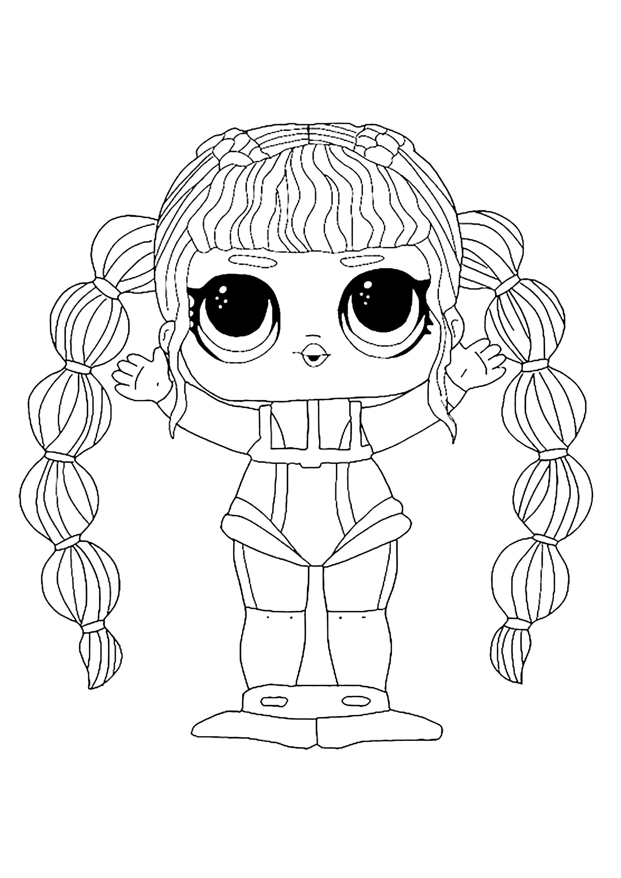 Pretty lol surprise doll with long hair