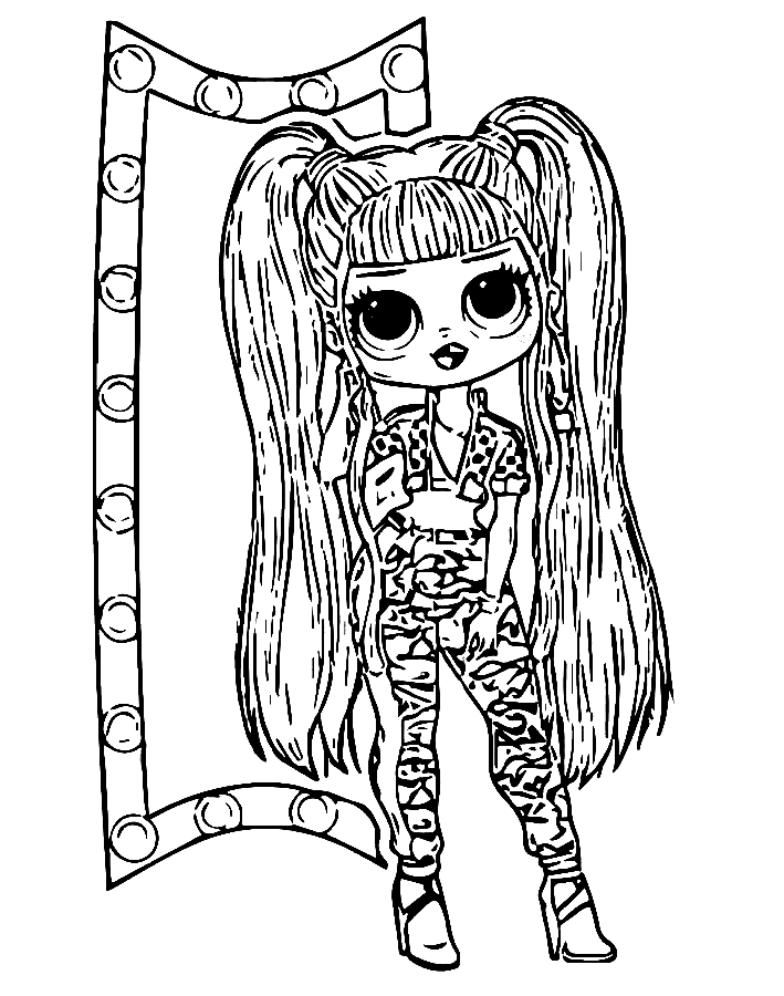 Downtown bb lol omg coloring page