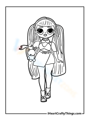 Free printable lol omg dolls coloring pages for kids