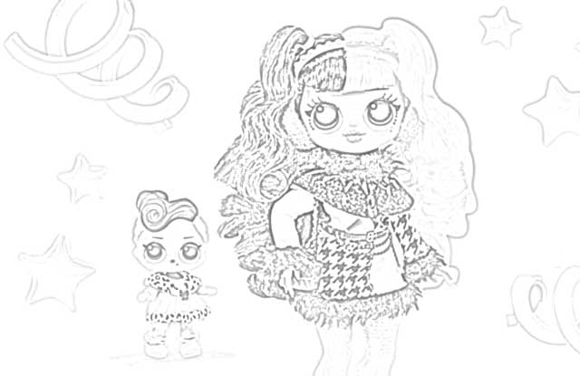 The site coloring pages of lol surprise omg outrageous millennial girls fashion dolls