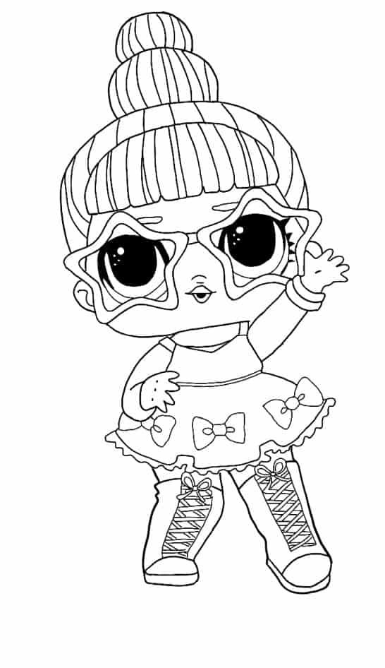 Lol surprise winter disco coloring pages tinsel
