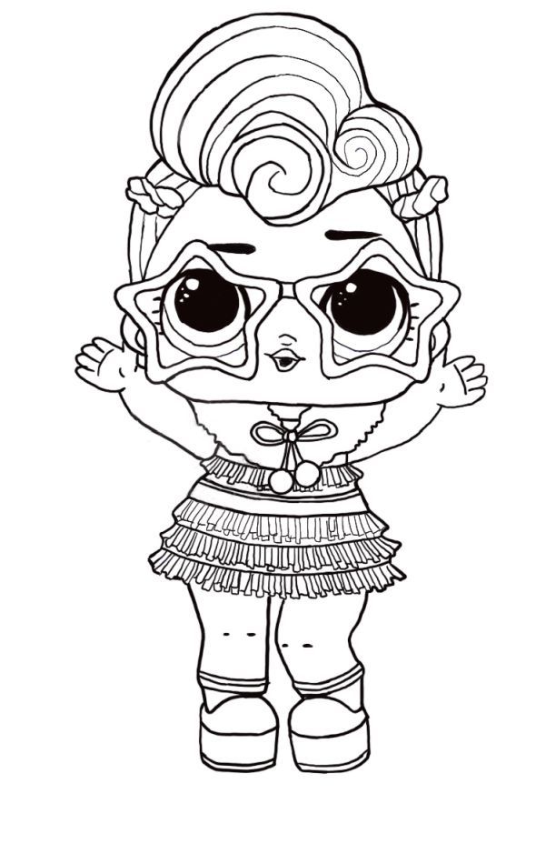 Get creative with our free lol surprise winter disco coloring pages