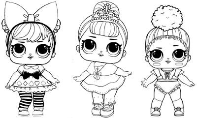 Lol surprise doll coloring pages