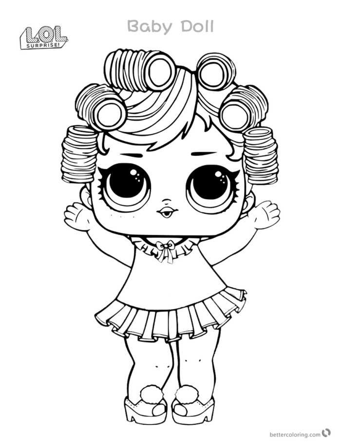 Printable lol doll coloring pages pdf
