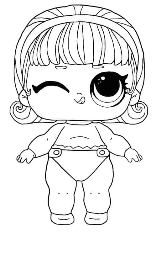 Lol surprise winter disco coloring pages jr prom princess