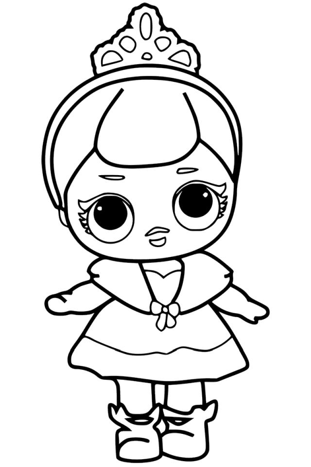 Get this lol surprise doll coloring pages little princess lp