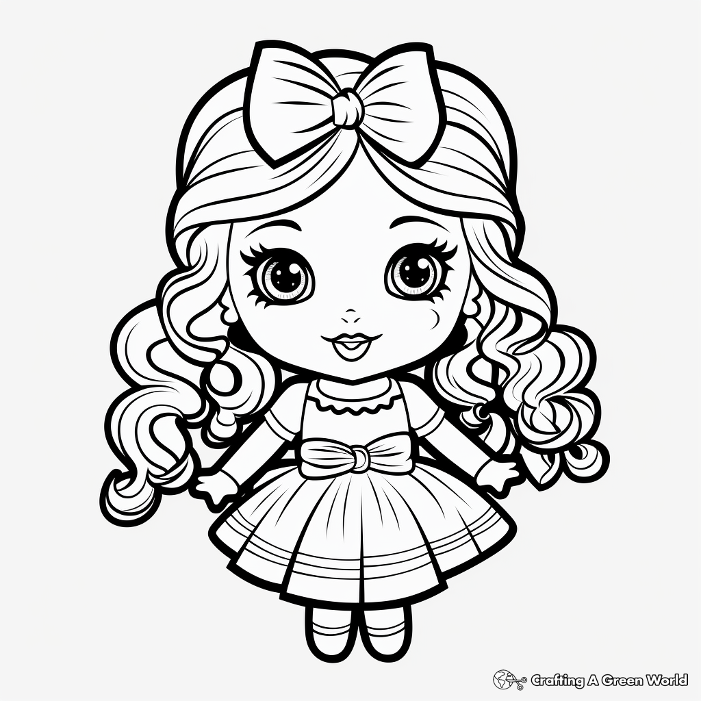 Doll coloring pages