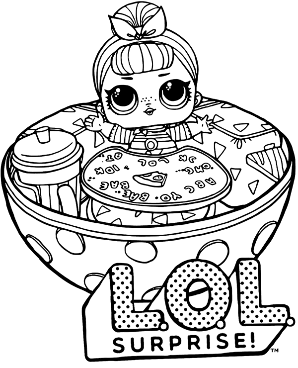 Lol surprise doll coloring page to print