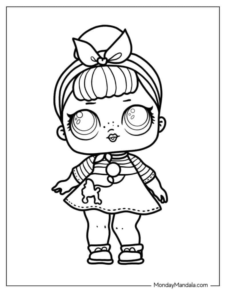 Lol surprise coloring pages free pdf printables