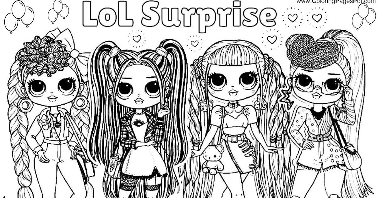 Free lol surprise coloring pages rcoloringpagespdf
