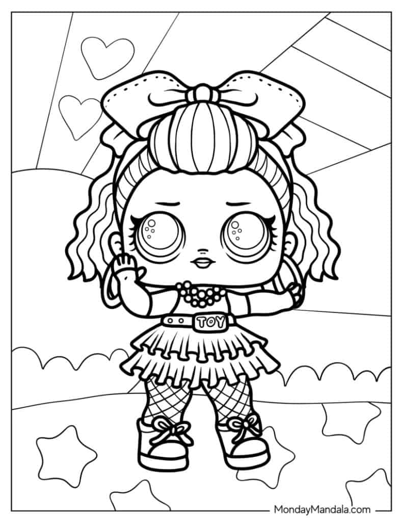 Lol surprise coloring pages free pdf printables