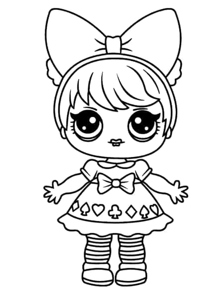 Download charming lol surprise doll coloring art