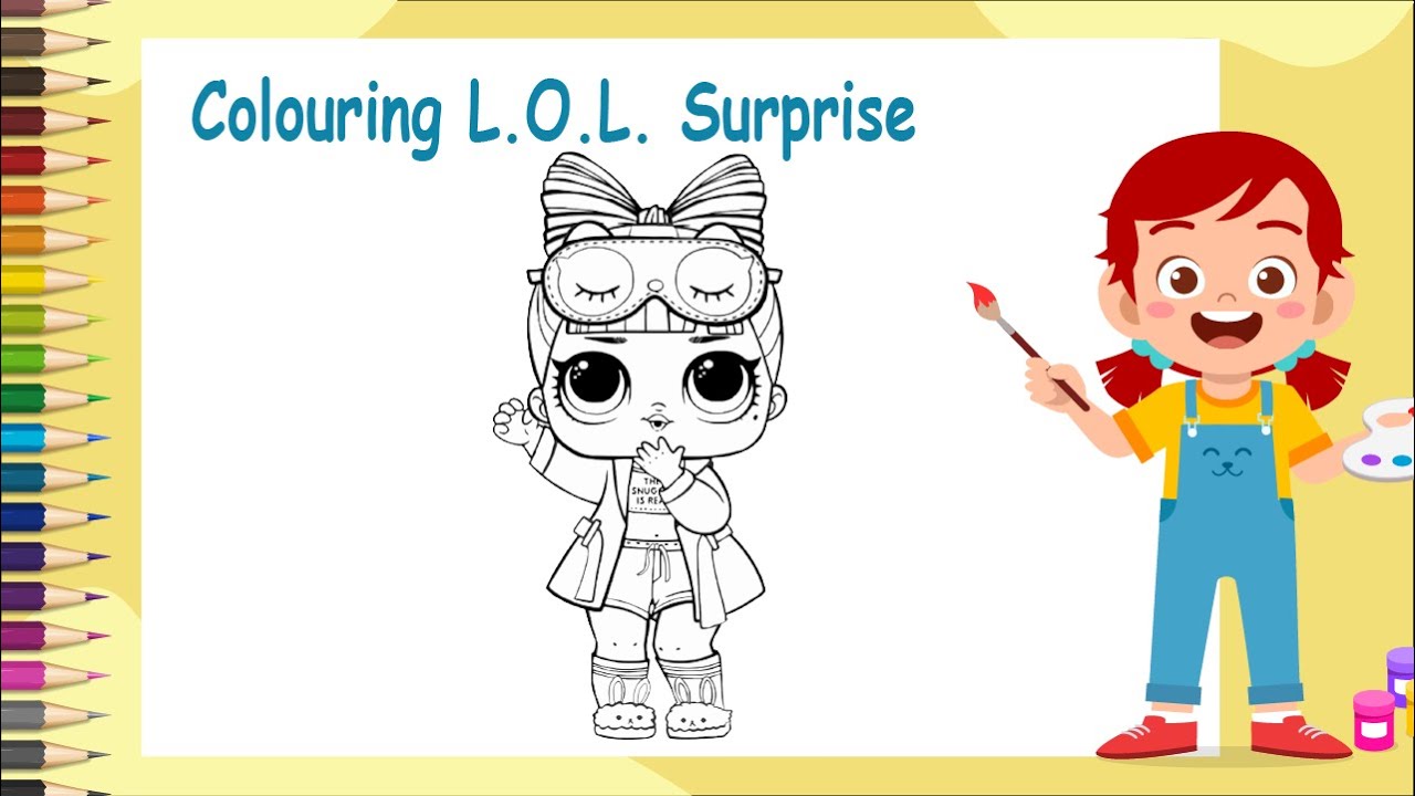 Lol surprise dolls coloring page coloring lol surprise the coloring pages