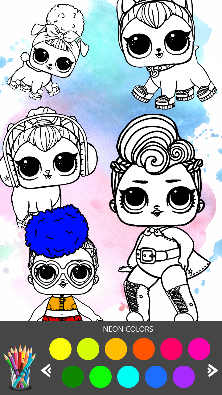 Lol surprise dolls coloring book fashion gamesappstore for android