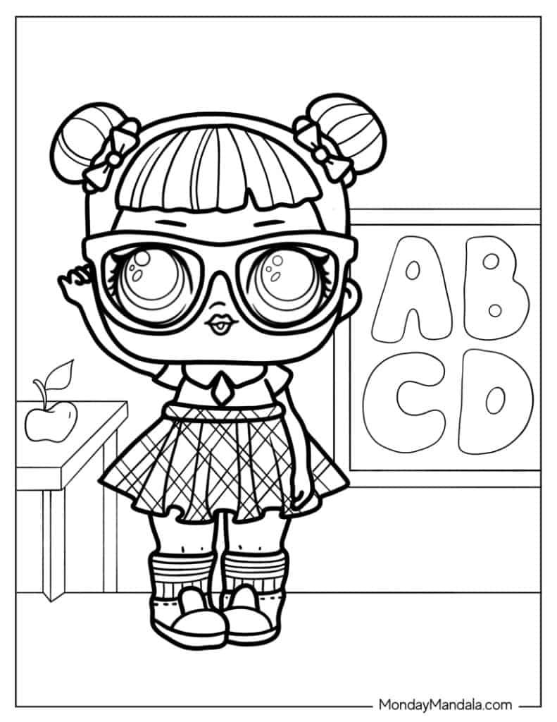 Lol surprise coloring pages free pdf printables