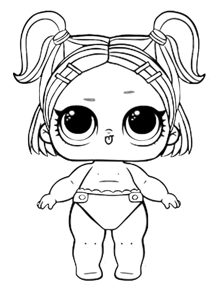 Lil sprints lol surprise doll coloring page