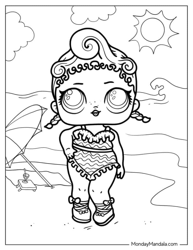 Lol surprise coloring pages free pdf printables
