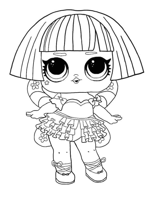 Lol surprise winter disco coloring pages on pointe