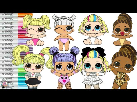 Lol surprise dolls coloring book pilations