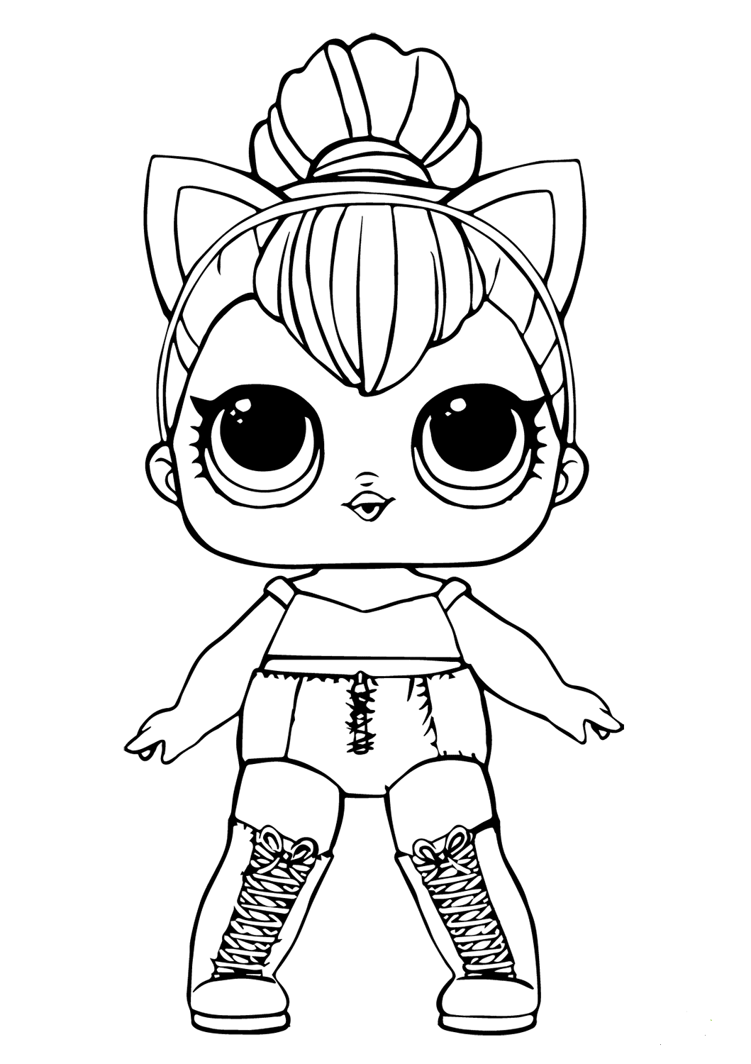 Free lol doll coloring sheets kitty queen unicorn coloring pages kitty coloring cute coloring pages