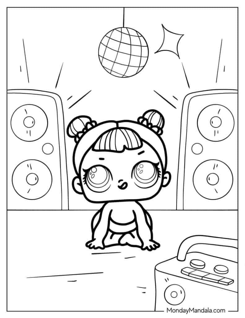 Lol surprise coloring pages free pdf printables