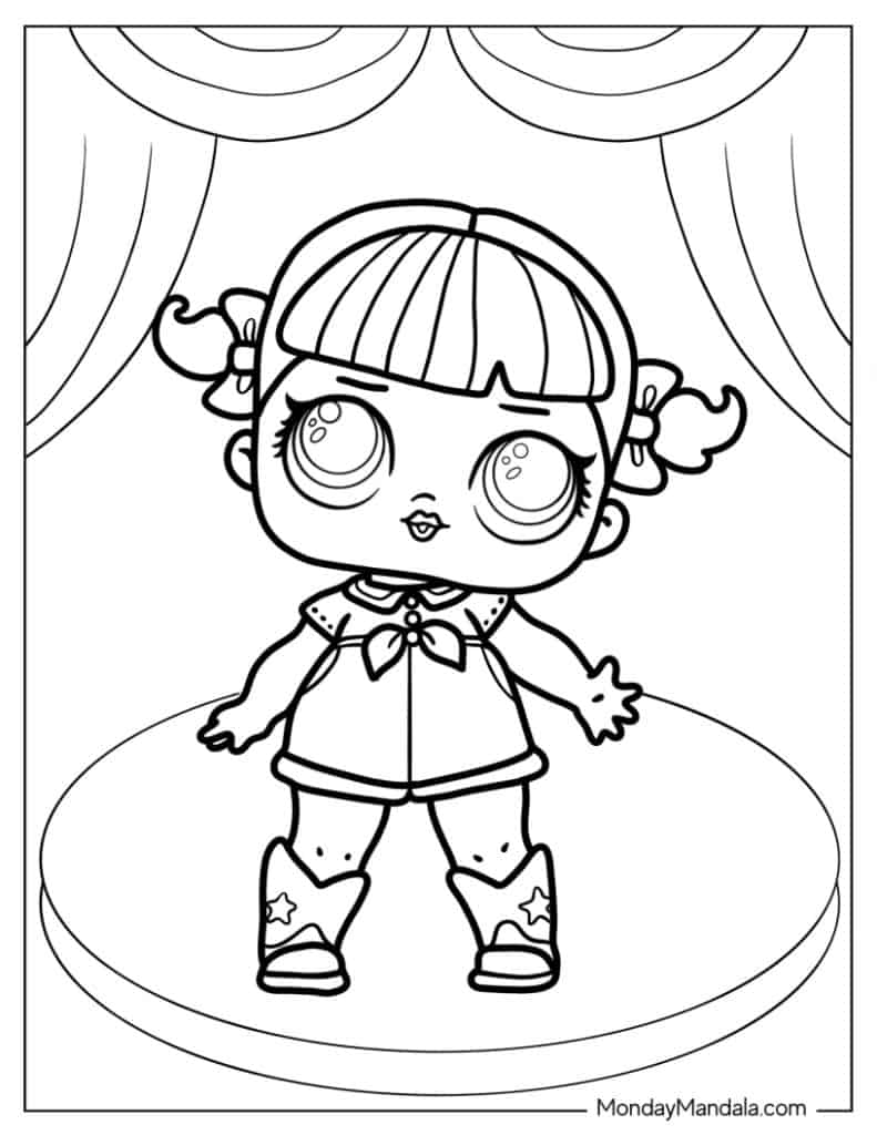 Lol surprise coloring pages free pdf printables
