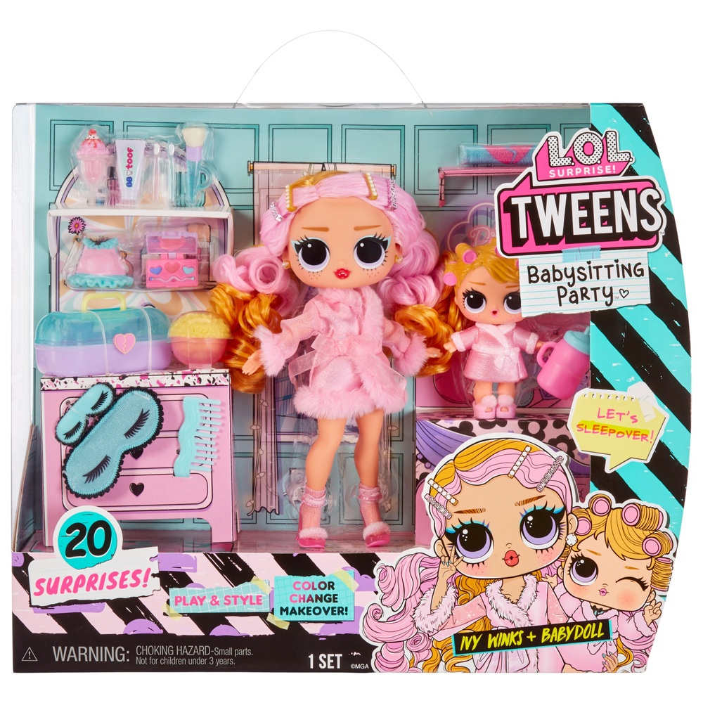 Lol surprise tweens babysitting party with ivy winks babydoll smyths toys uk