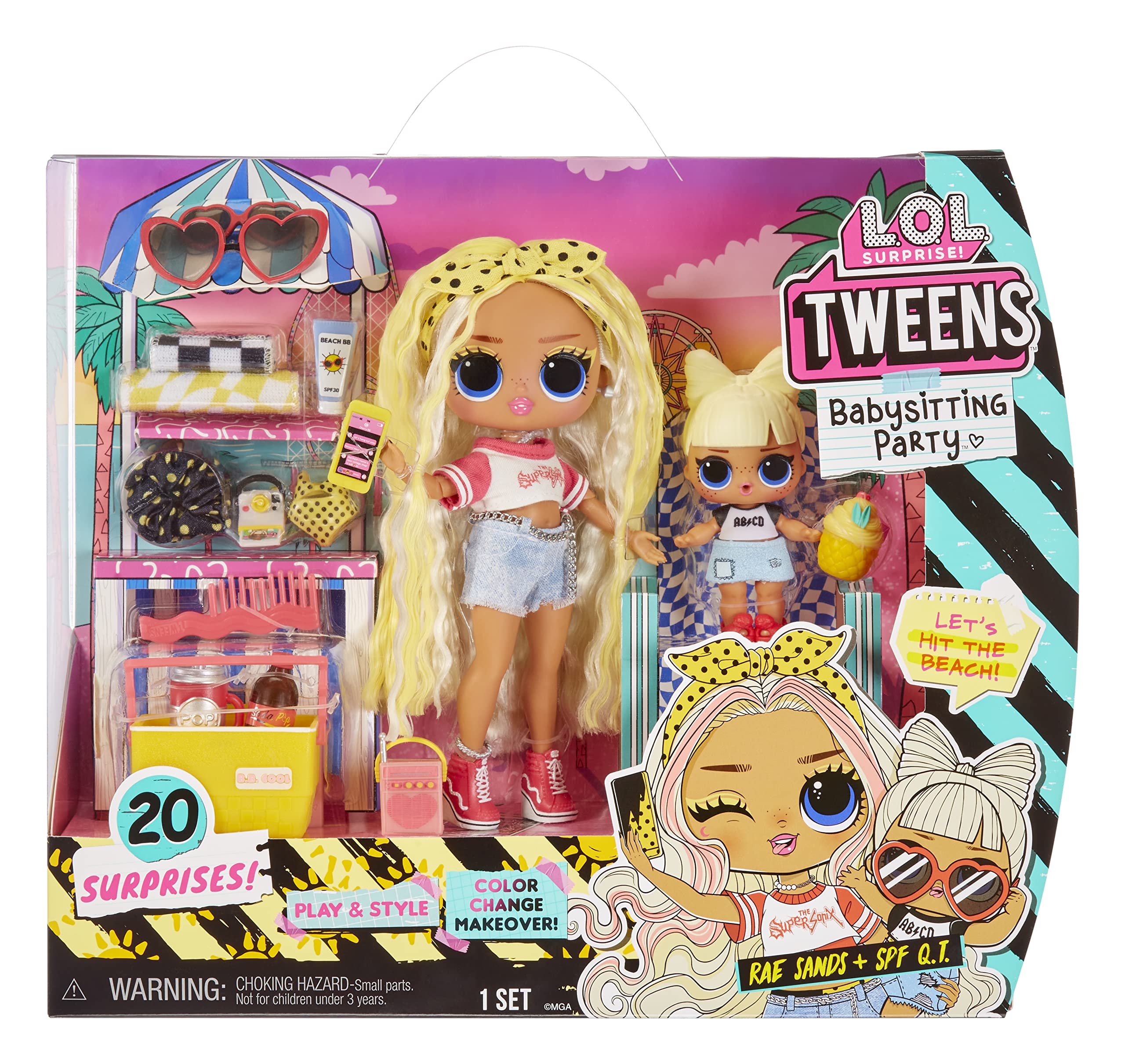 Lol surprise tweens babysitting beach partyâ with surprises including color change features and dolls â great gift for kids ages buy online at best price in k