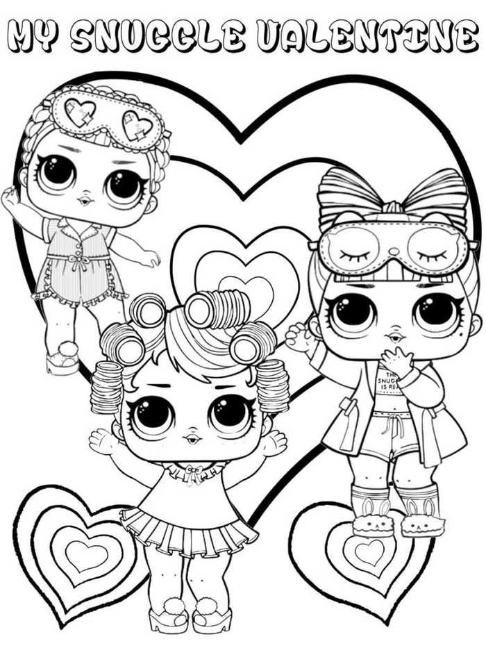 Printable lol doll coloring pages pdf
