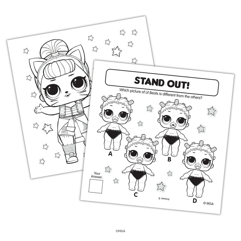 Lol surprise valentines day heart shaped play pack coloring art set